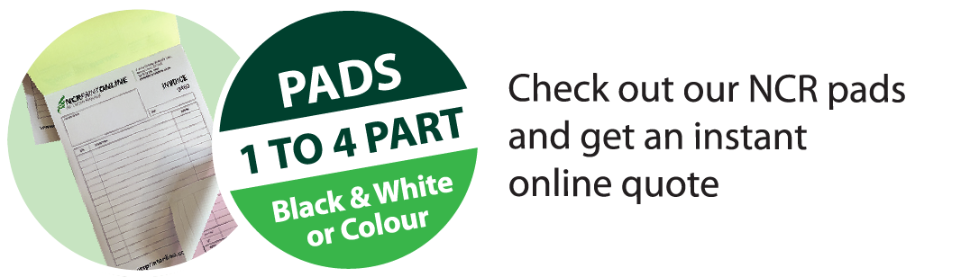 Trade NCR pads - 1 to 4 part